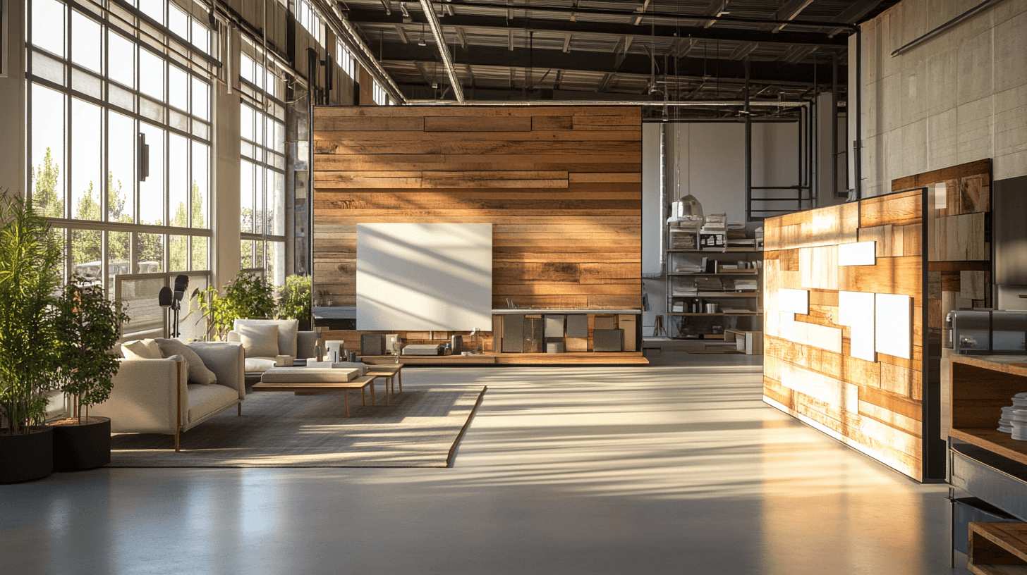 Combine wood with other materials