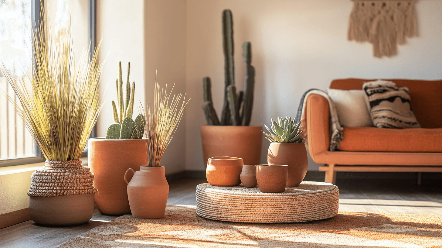 Desert-style decoration: Accessories and plants