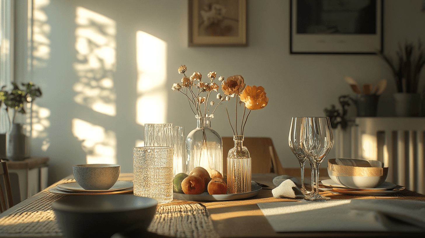 Stylish decoration for the dining area
