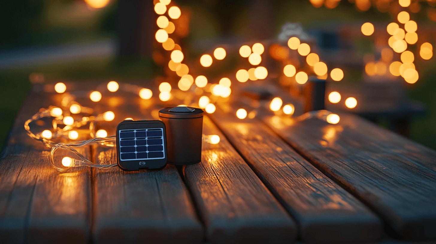 Different types of outdoor string lights