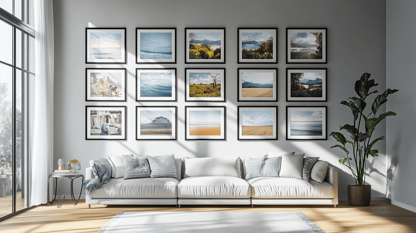 The right arrangement for your picture wall