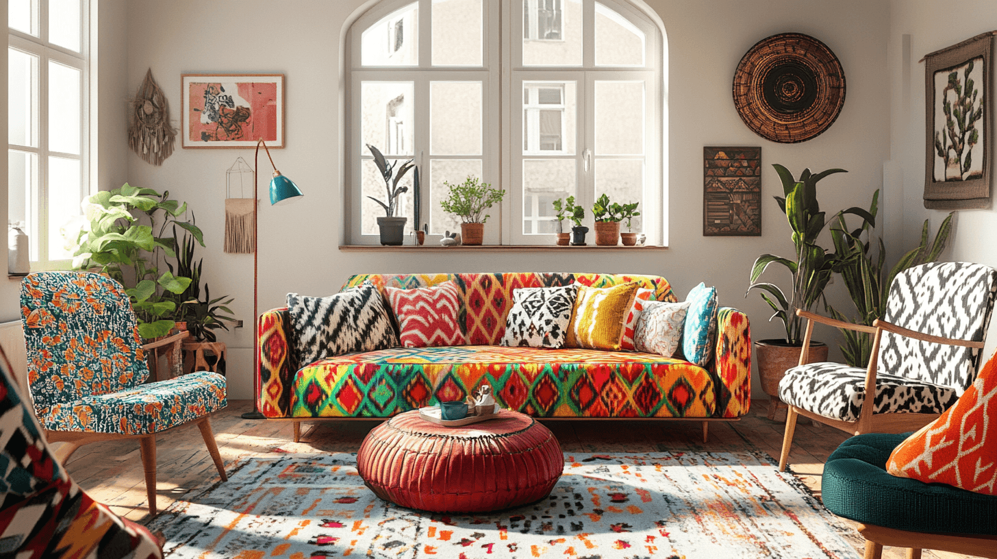 Furniture in Colorful Boho Style