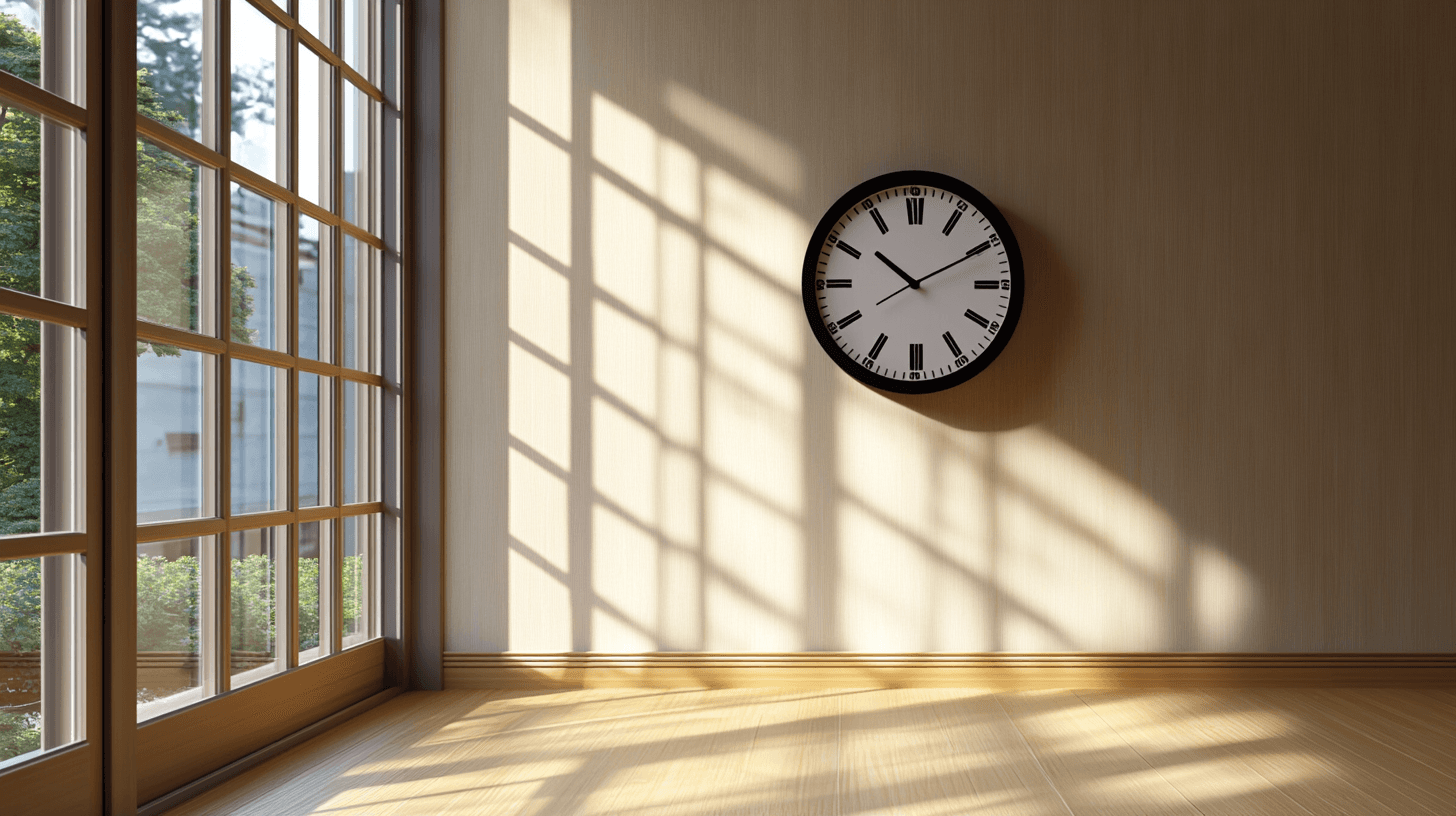 Different styles of wall clocks