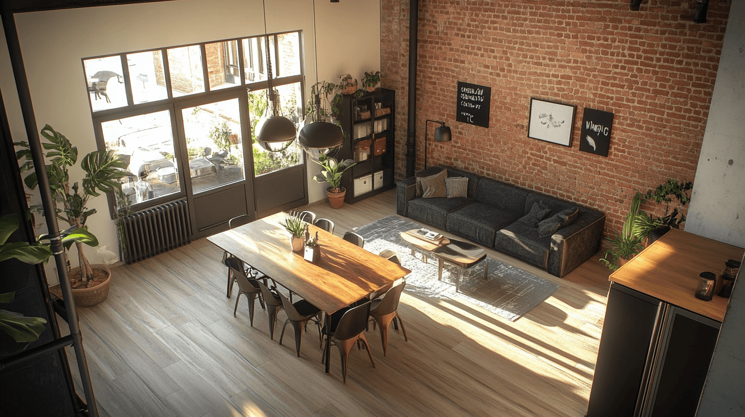 Open Living: Room Design in Loft Style