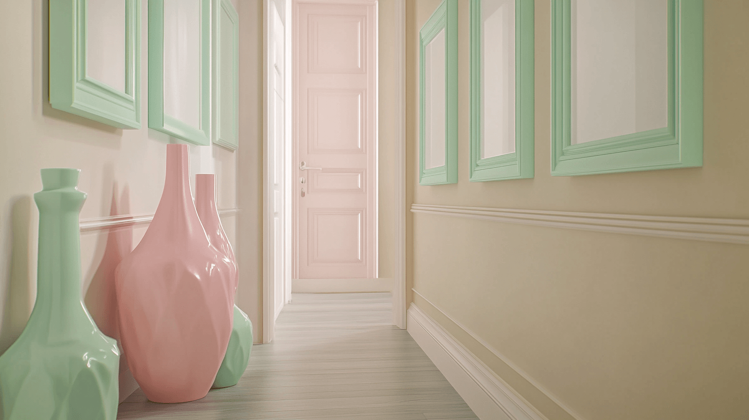 Decoration in pastel tones: Setting accents
