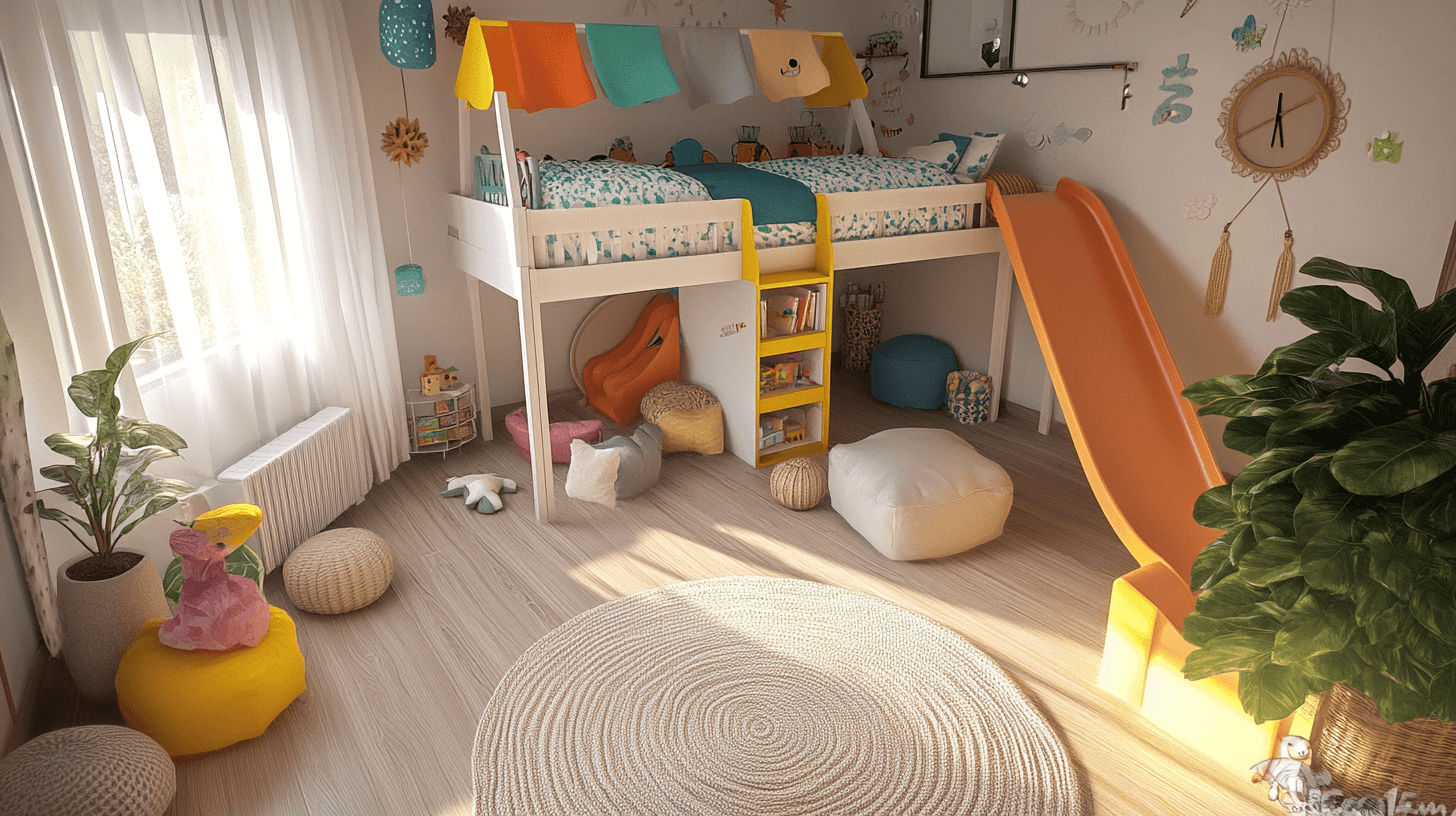 Advantages of loft beds with slides