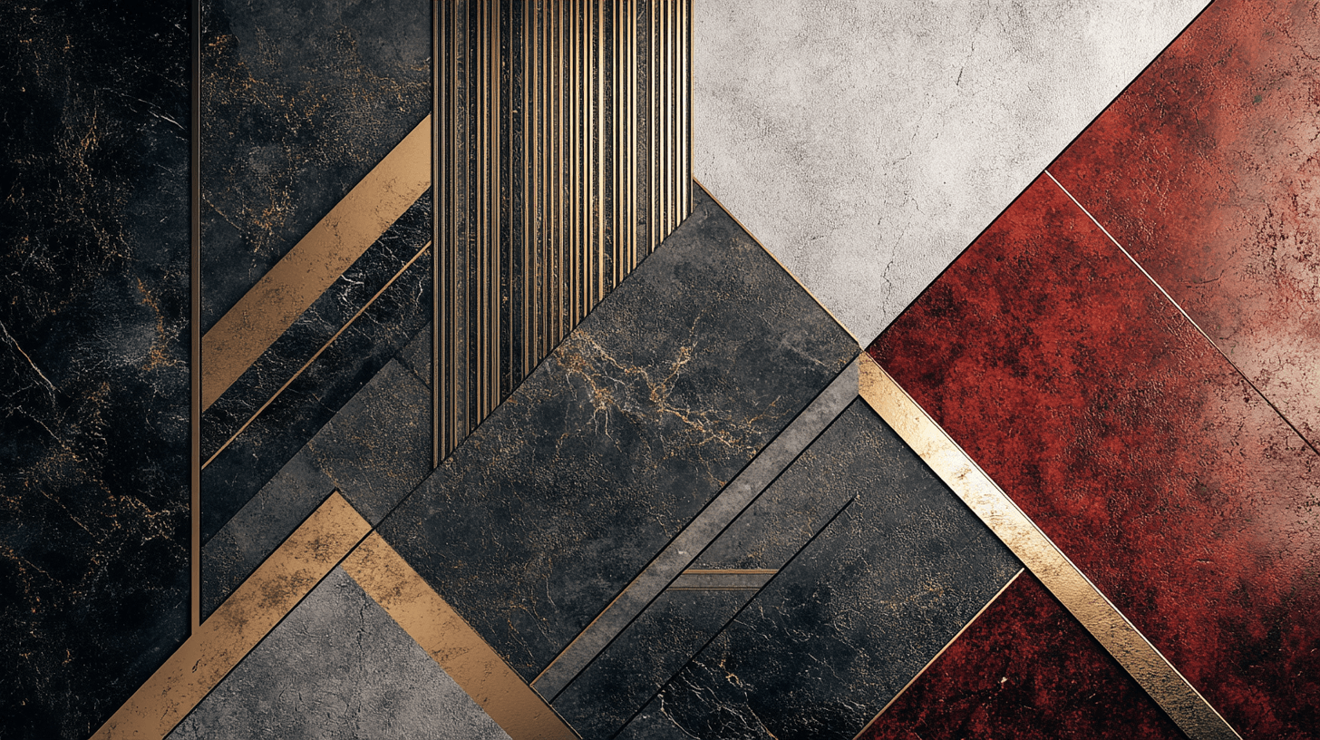 Decorations in the Art Deco style reinterpreted