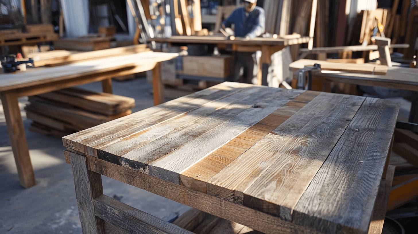 How recycled wood furniture is made