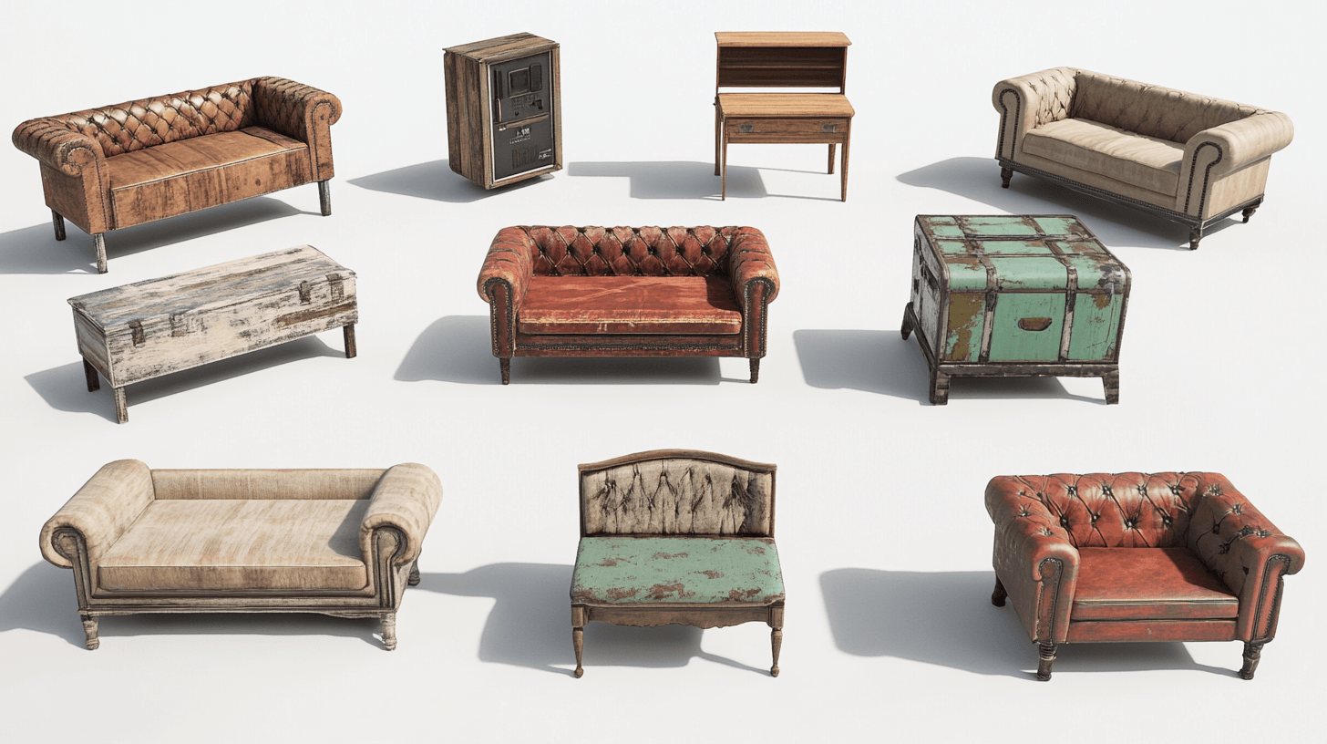 Furniture in Industrial Boho Style