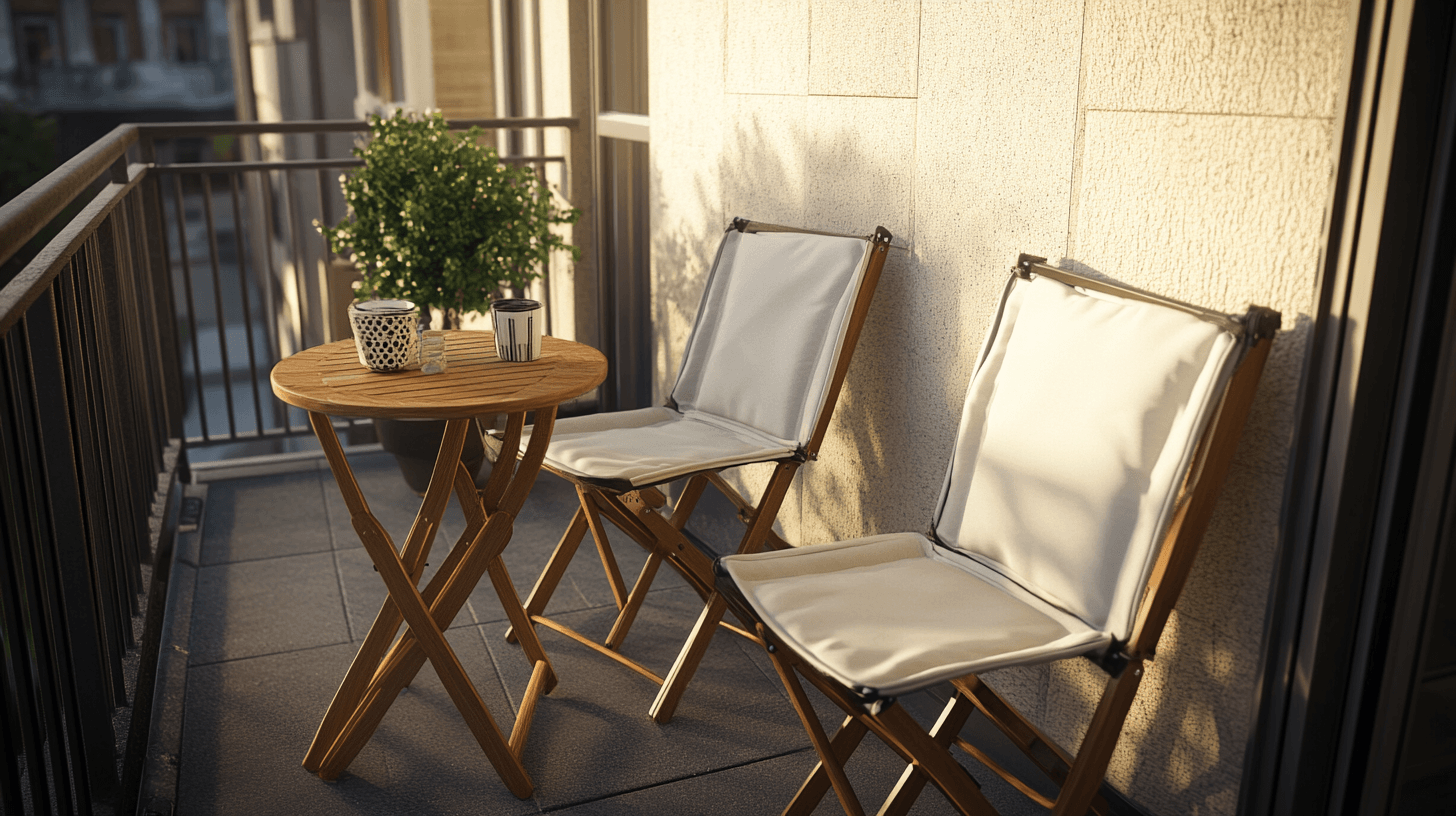 Space-saving furniture for small balconies