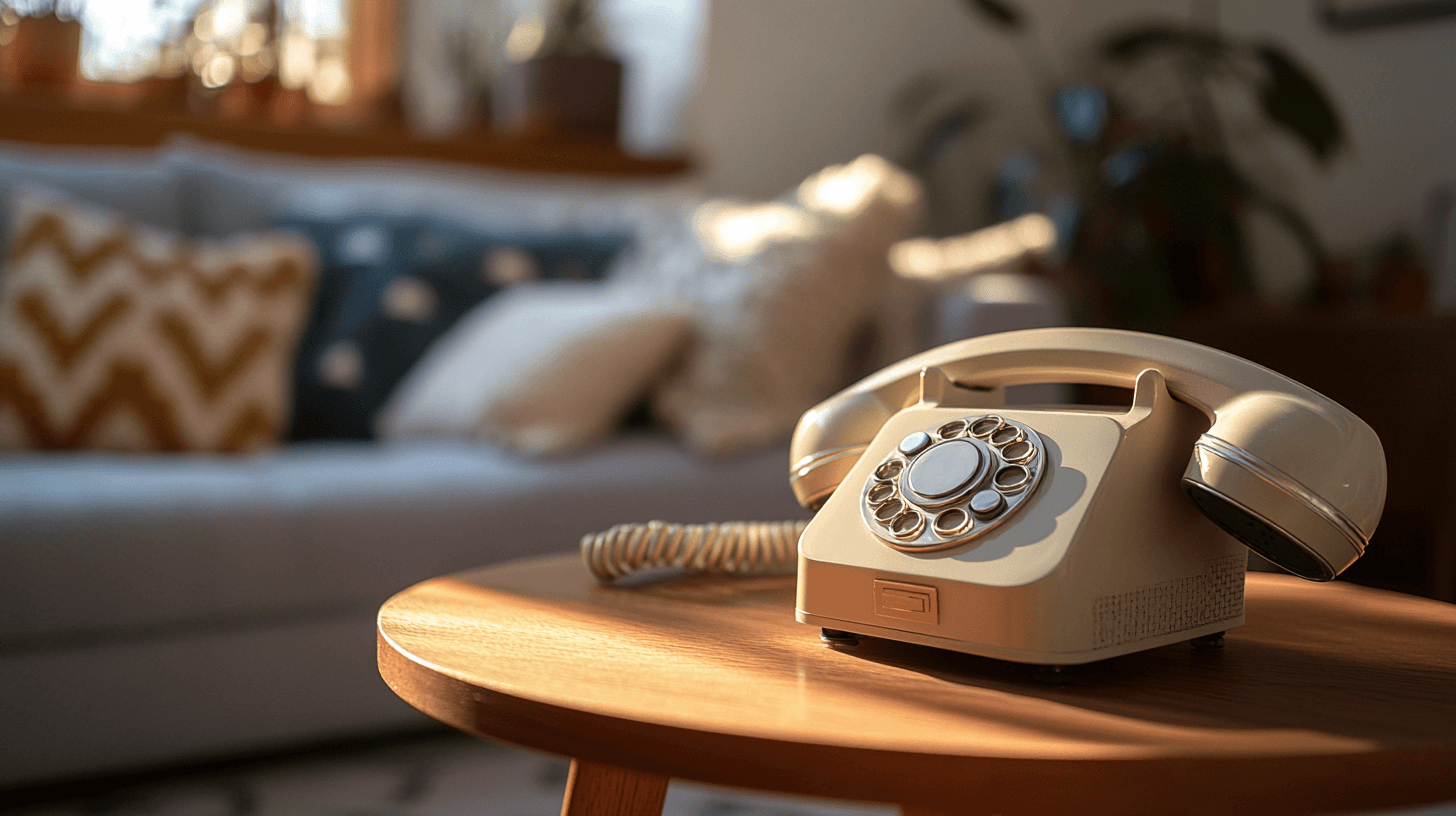 Retro meets modern: telephone tables with charm