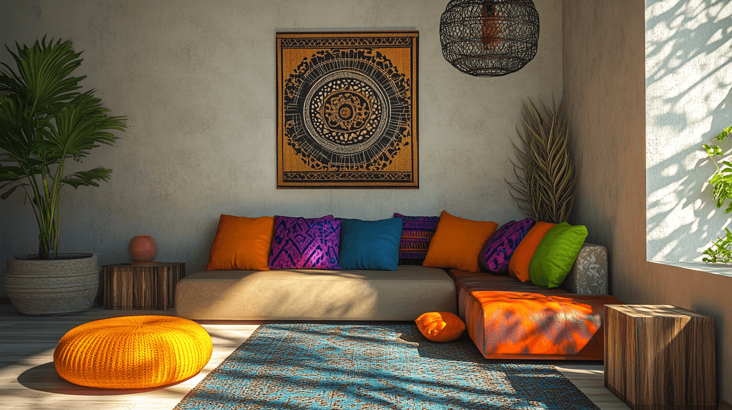 Color accents in the living room: How to set highlights