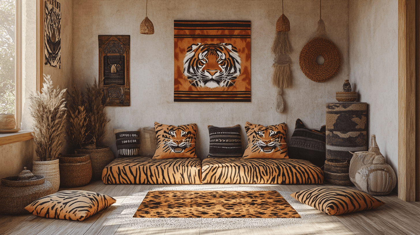Tiger print: Exoticism and warmth