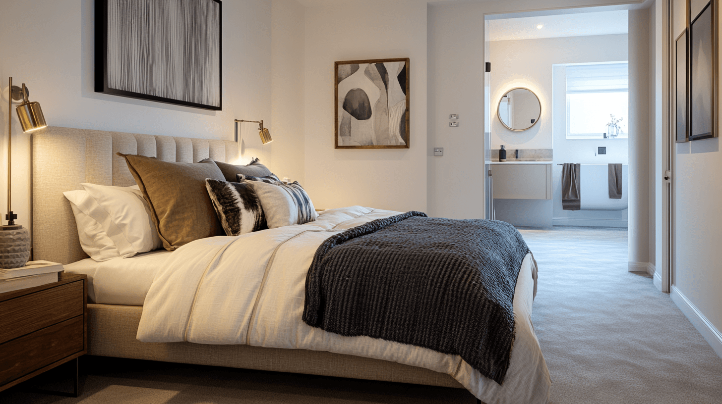 Bedroom with en suite bathroom: Luxury and comfort perfectly combined
