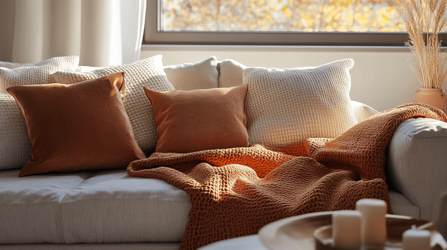Cozy textiles for warm winter evenings