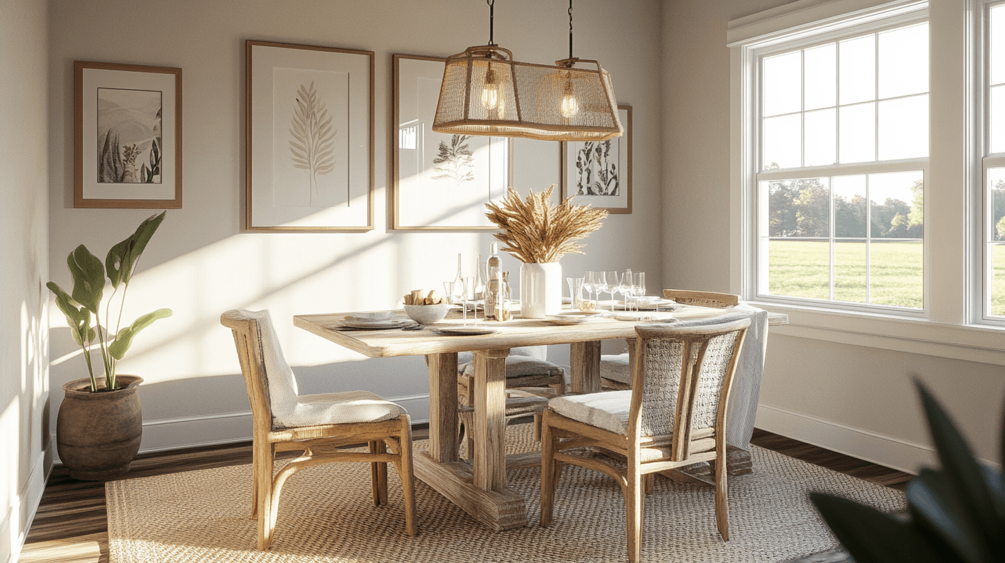 Decoration in modern country style: Natural materials and subtle accents