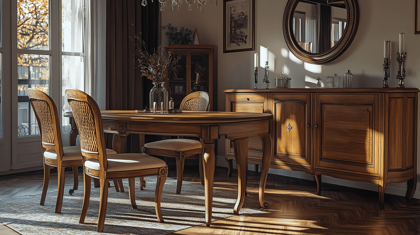 Furniture classics for the dining room in vintage style