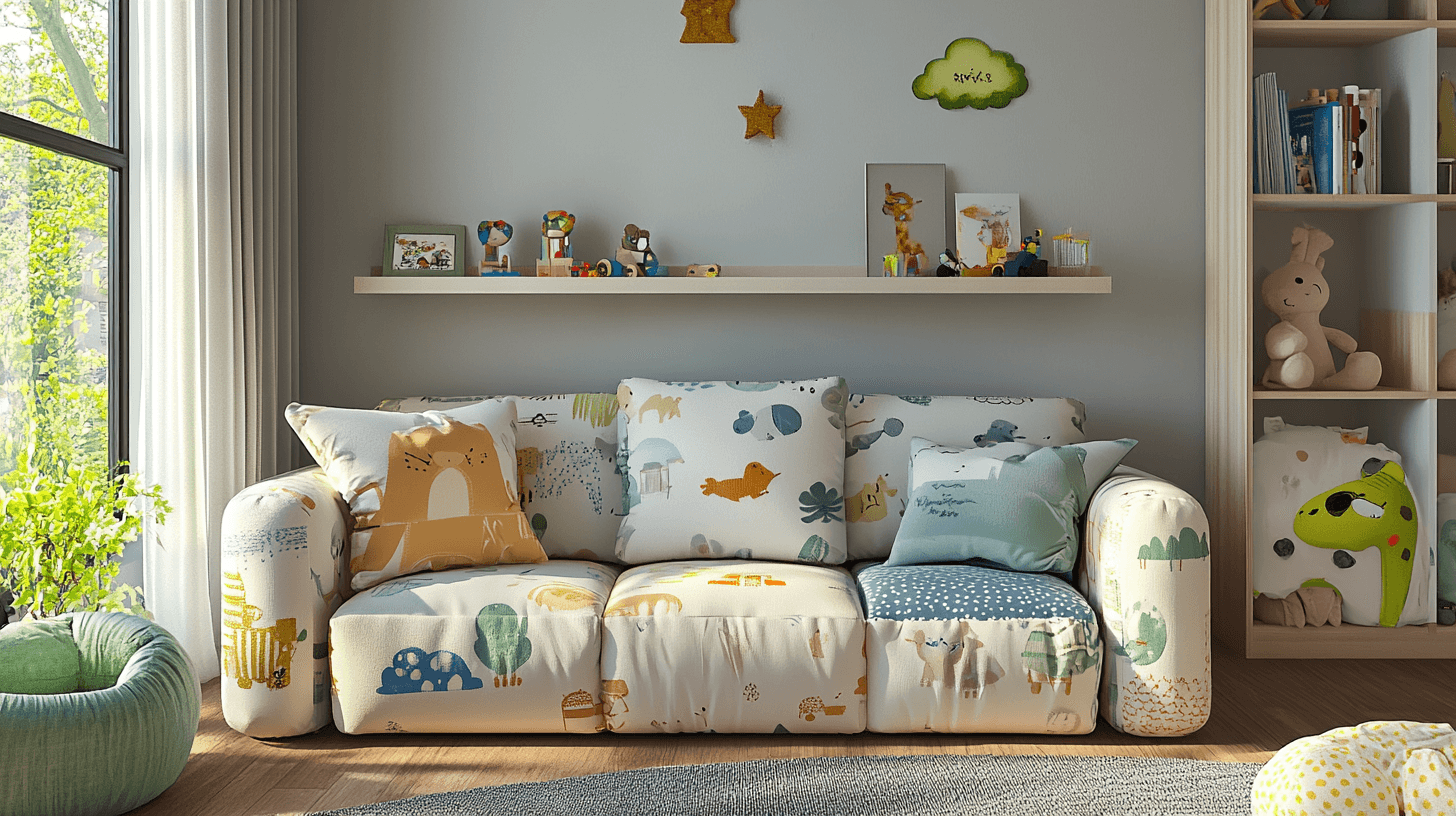 Different types of children's sofas