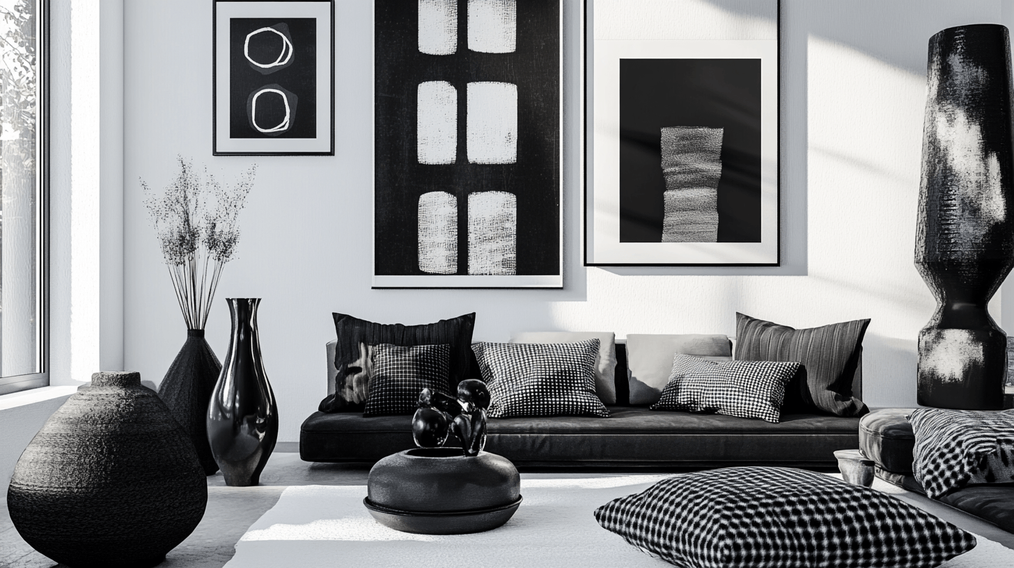 Decoration in Black and White: Setting Stylish Accents