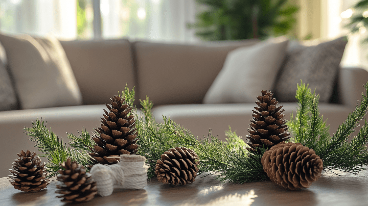 Natural elements for a wintry atmosphere