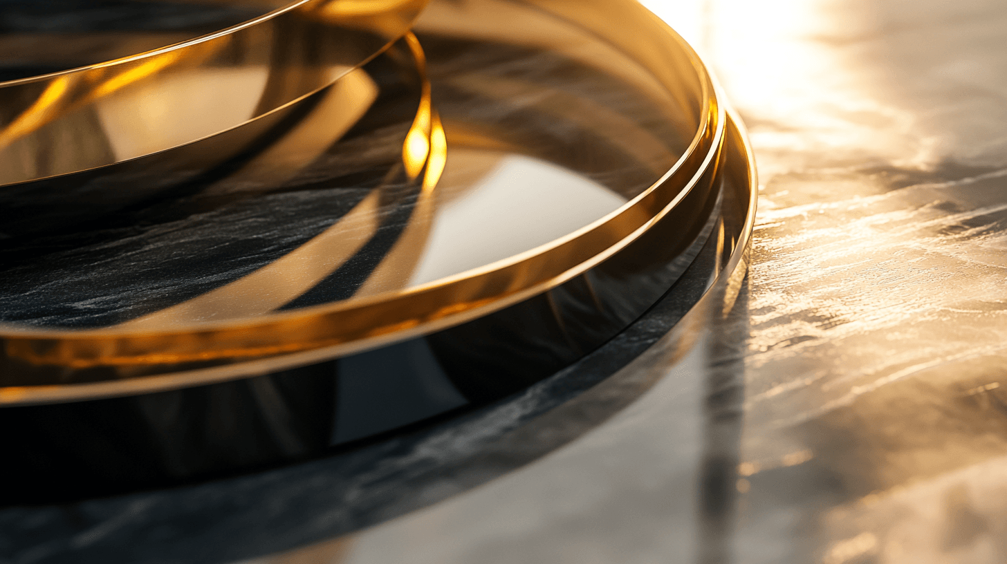 Living styles with gold and black: Elegance meets modernity