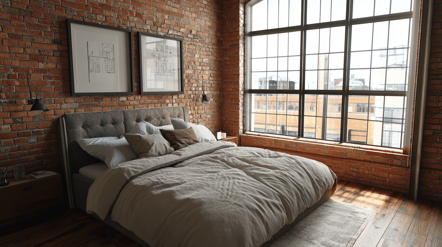 Decoration in the loft bedroom