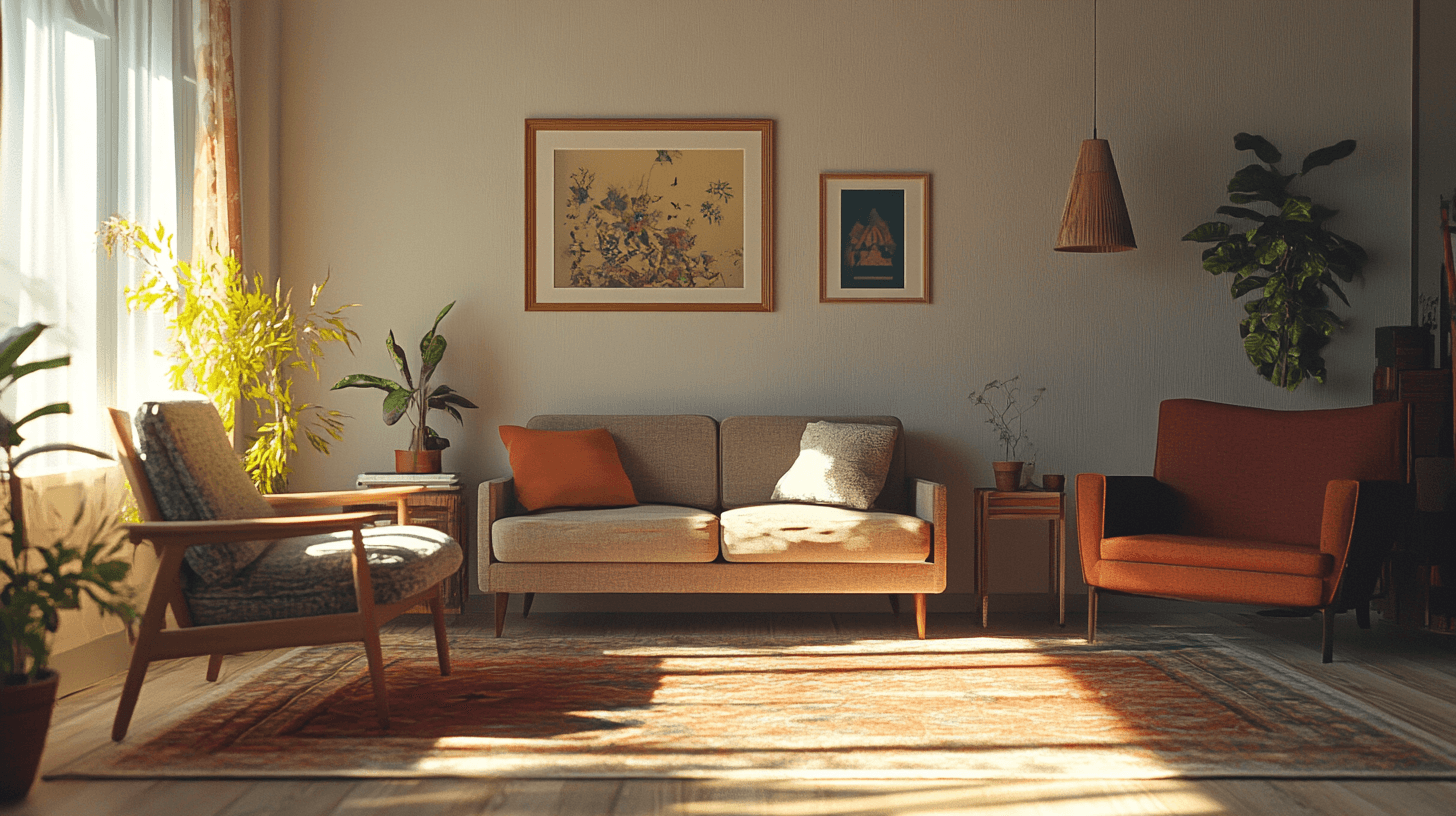 Furniture arrangement according to Feng Shui principles