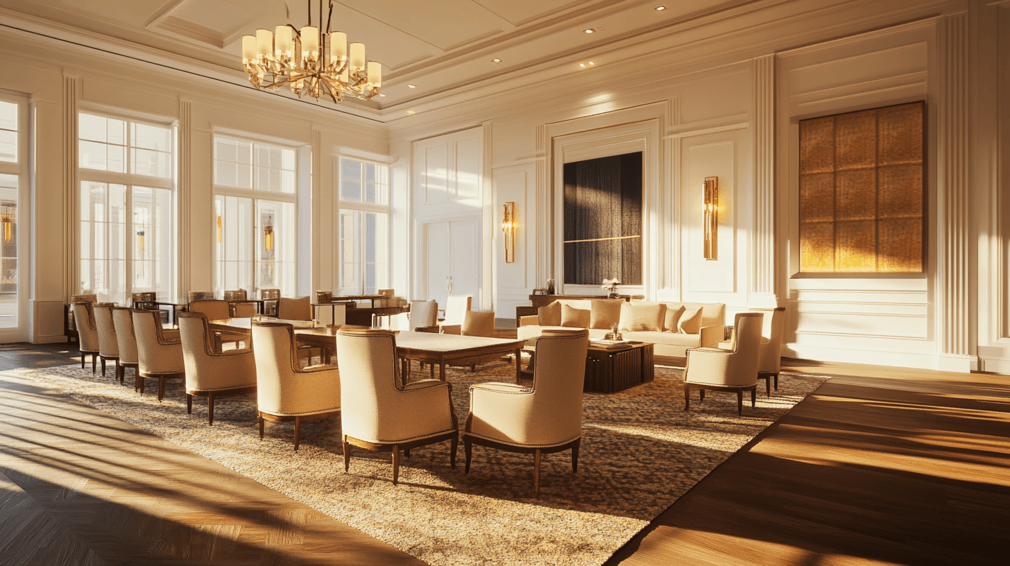 Furniture arrangements for large rooms