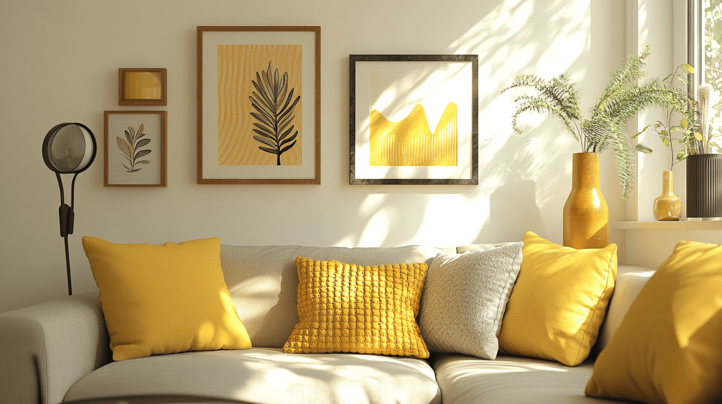 Decorative Accents in Yellow: Freshness and Energy