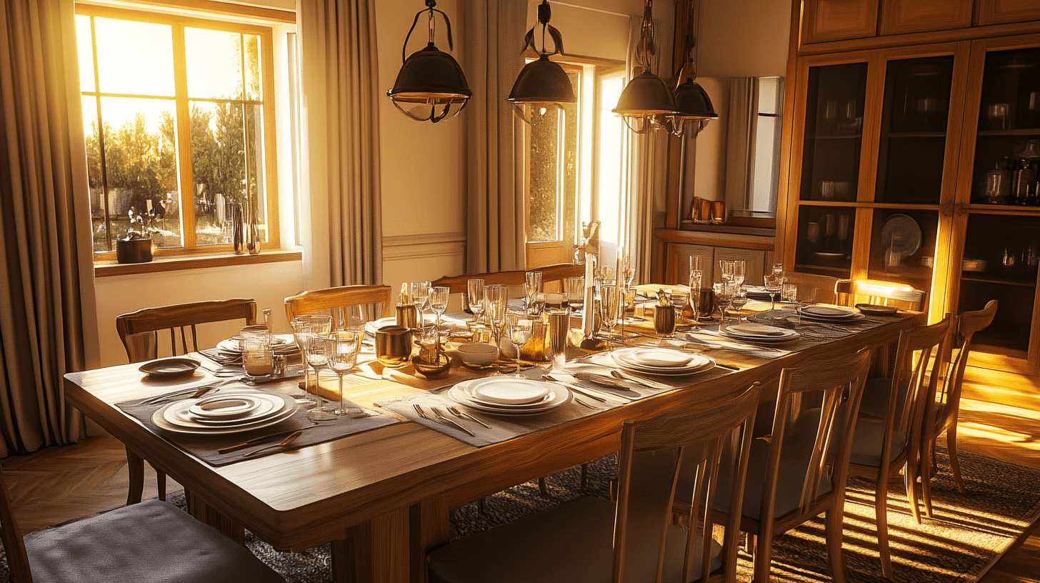 The right size and shape for your dining table