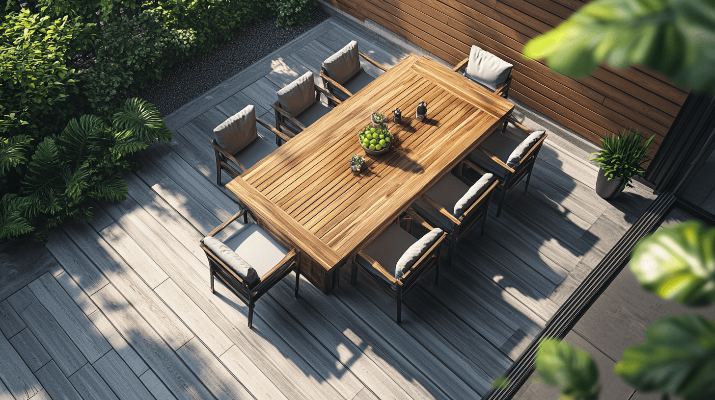 The right furniture selection for your outdoor dining room