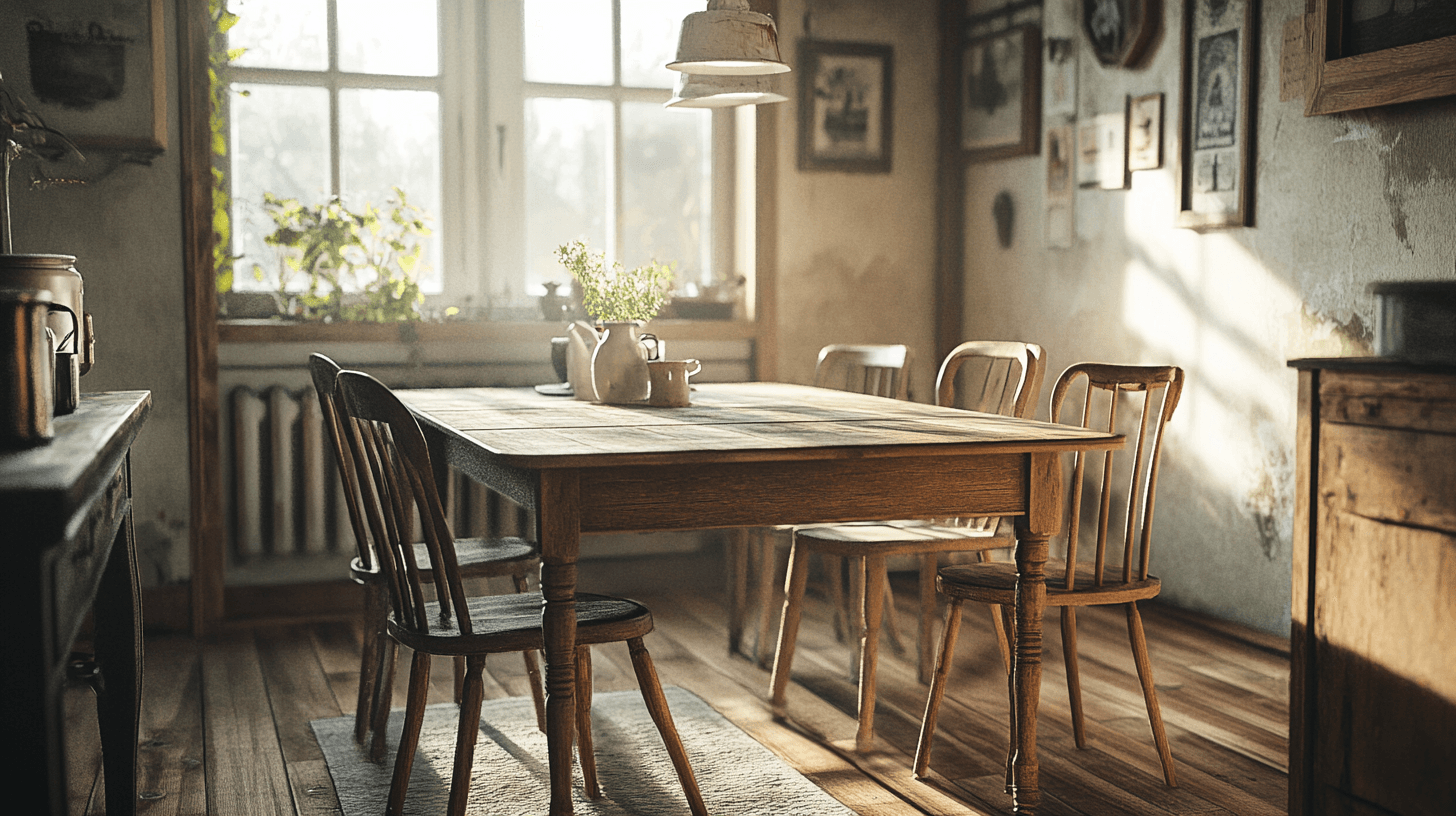 Furniture in vintage cottage style