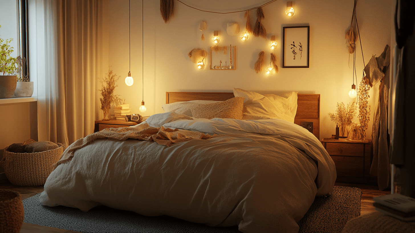 The warming effect of earth tones in the bedroom
