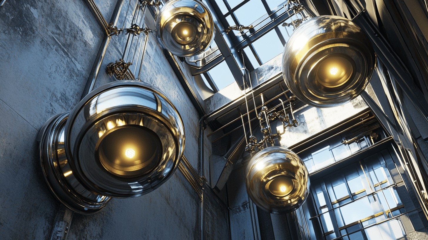 Decorations and accessories for the Industrial Glamour look