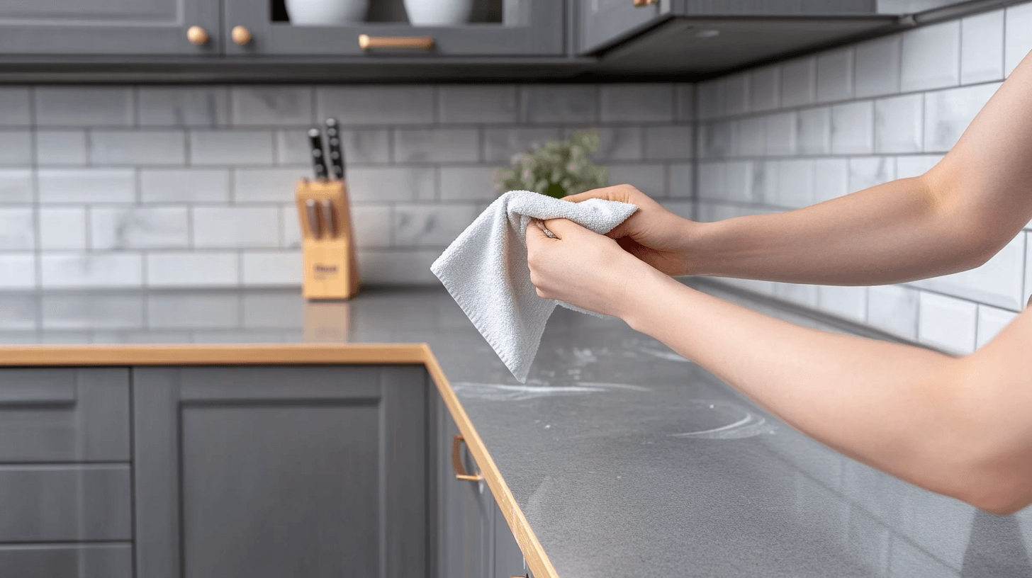 Care and cleaning of gray kitchen fronts