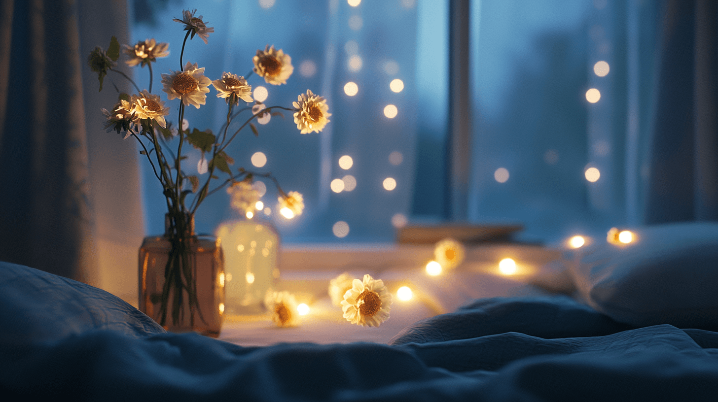Fairy lights in the bedroom: Setting romantic accents