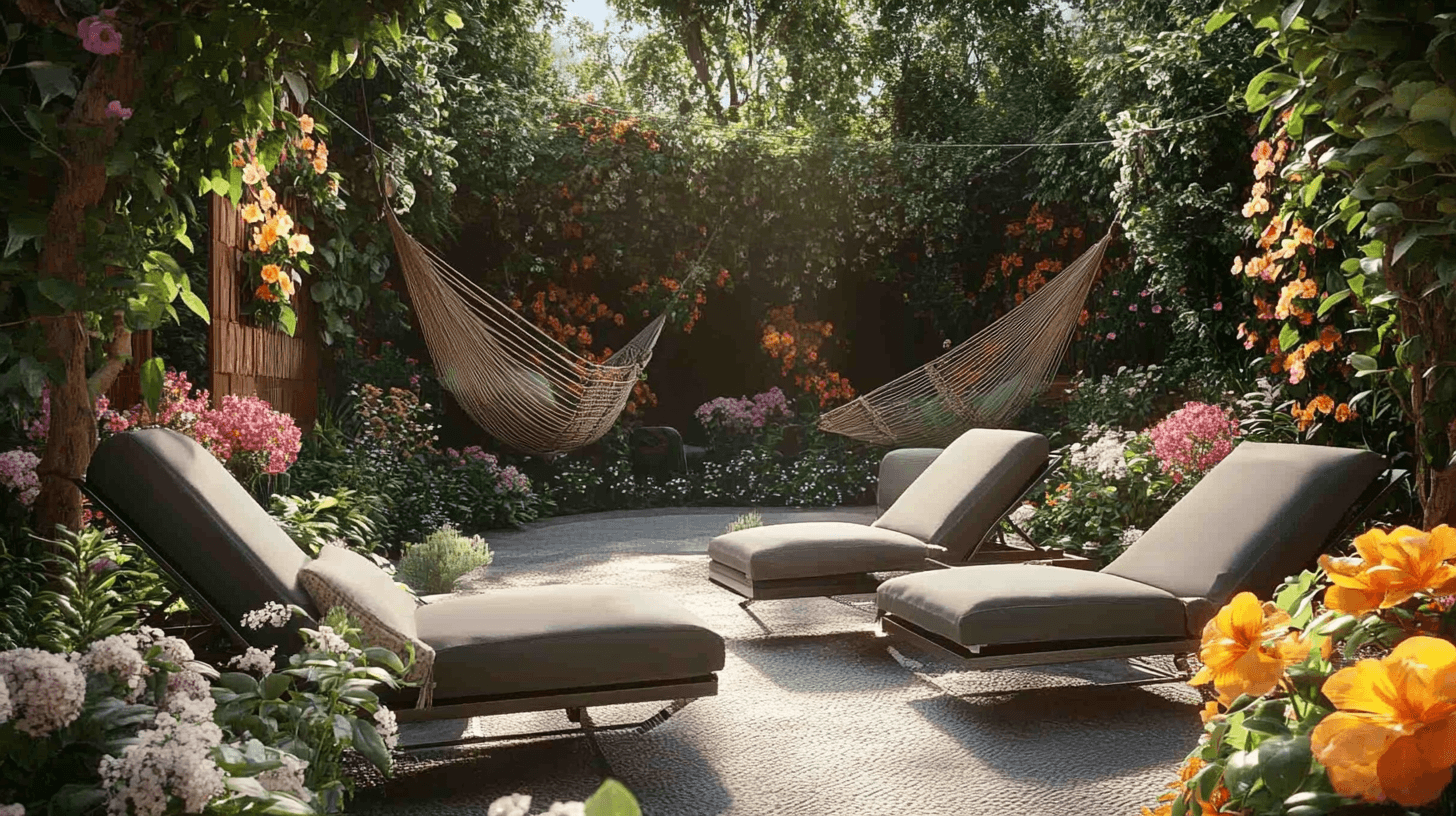 Sun loungers and hammocks: The perfect place for relaxation