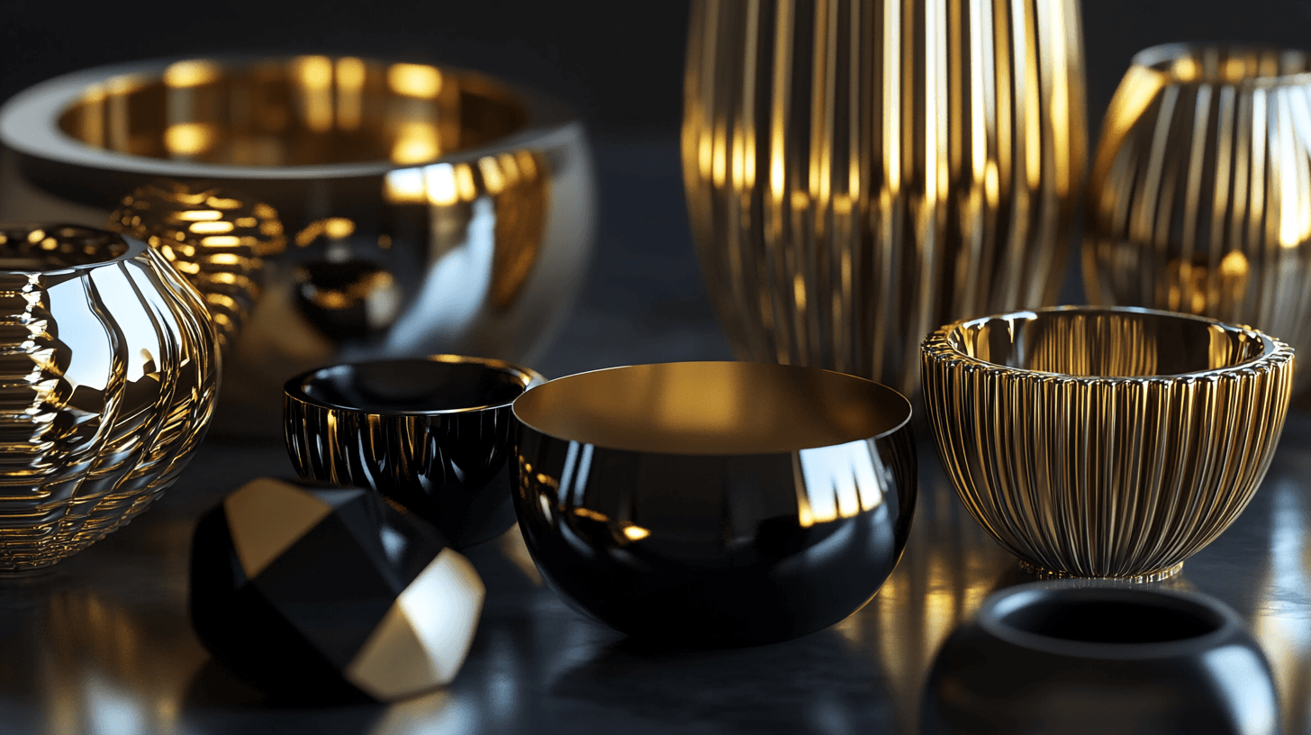 Decoration in Gold and Black: Adding Accents