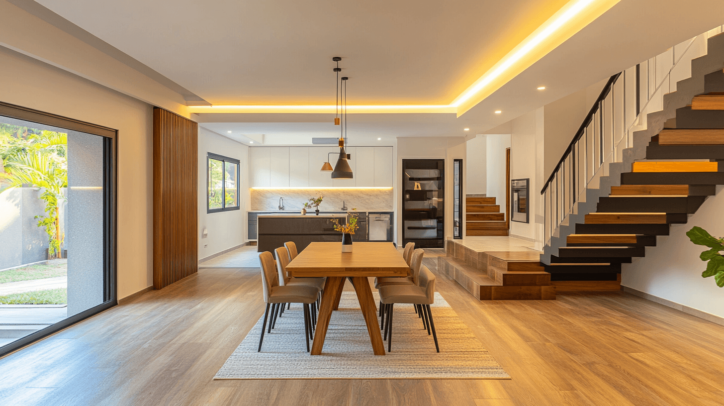 Room layout in open living concepts