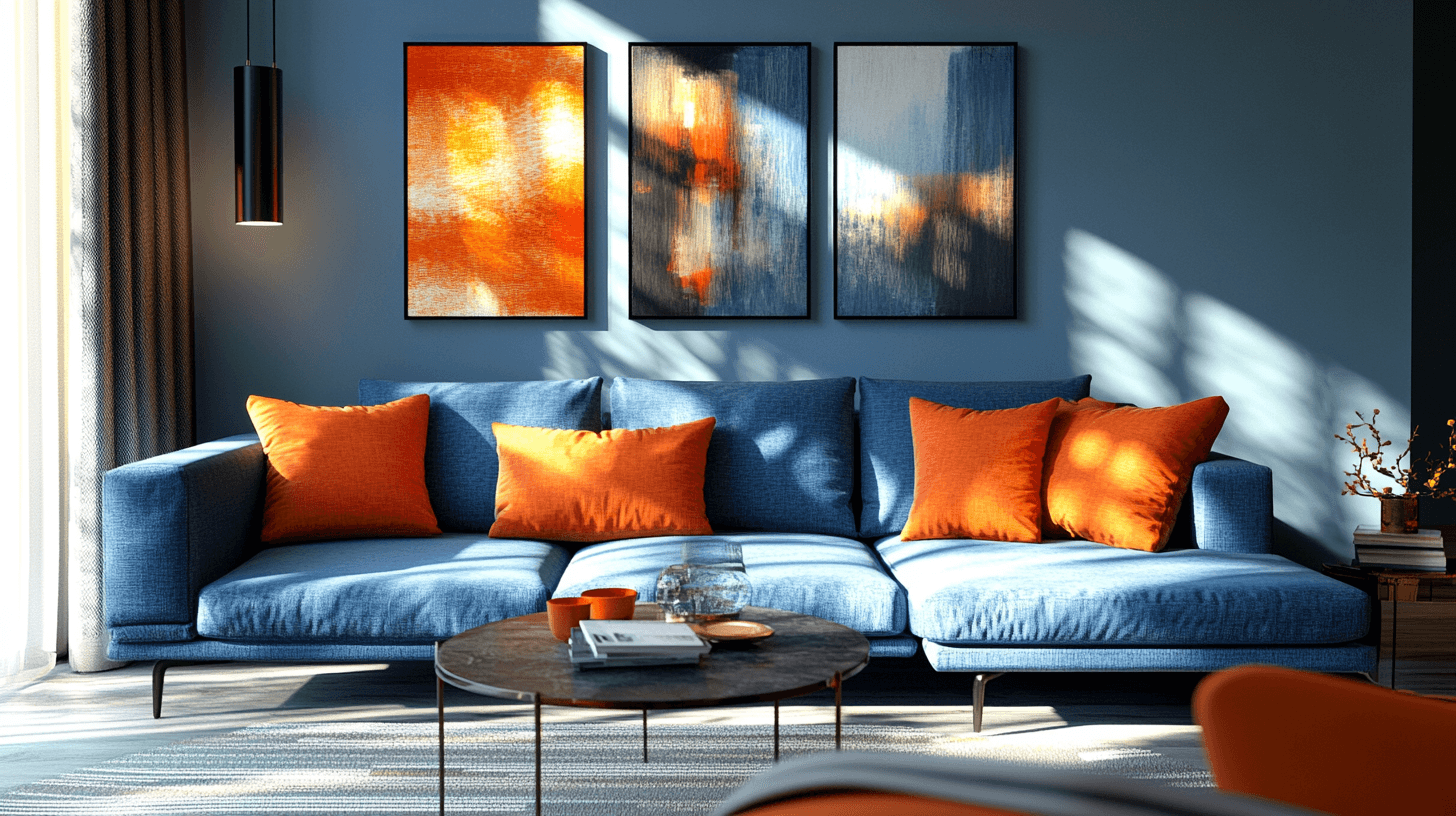 Blue and Orange: Fresh Mix for Modern Spaces