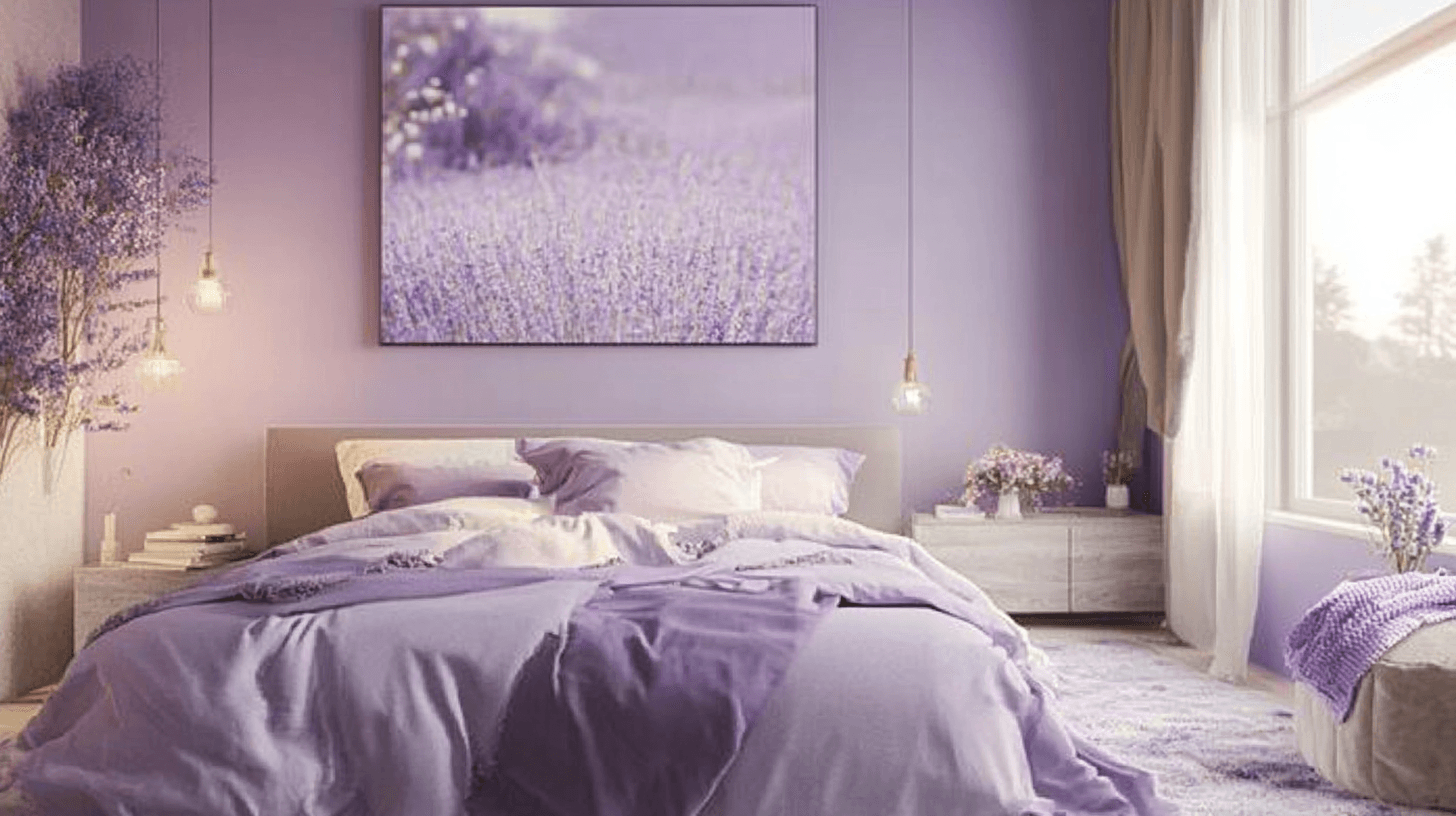 Living styles with lavender colors: From modern to romantic
