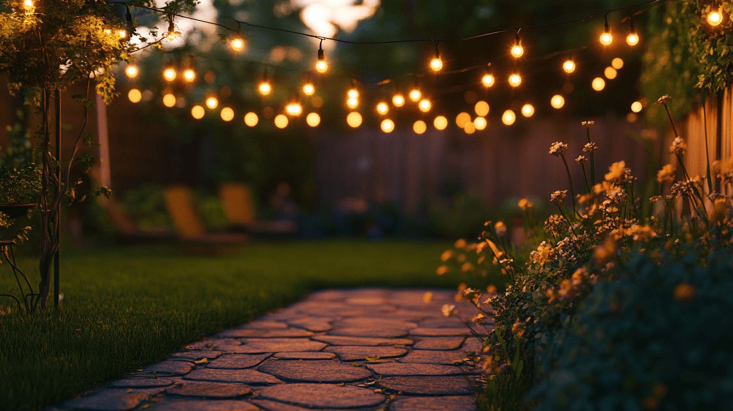 Outdoor string lights: Create an atmospheric illumination