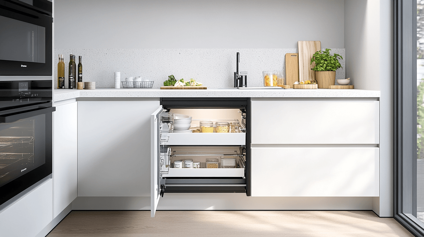 Practical solutions for a functional eat-in kitchen