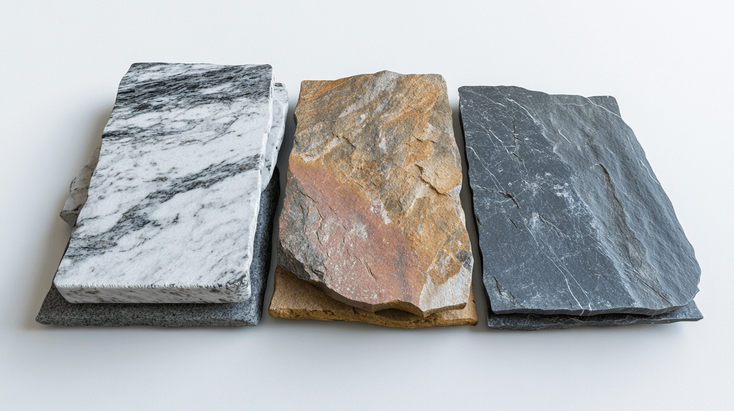 Types of natural stone for the bathroom
