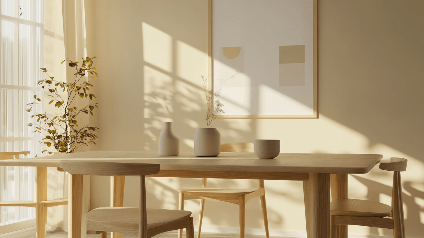 Furniture in the Scandinavian dining room