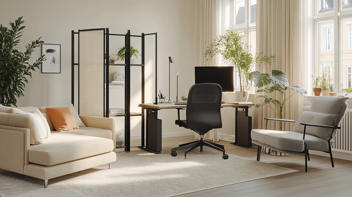 Clever room design for the home office