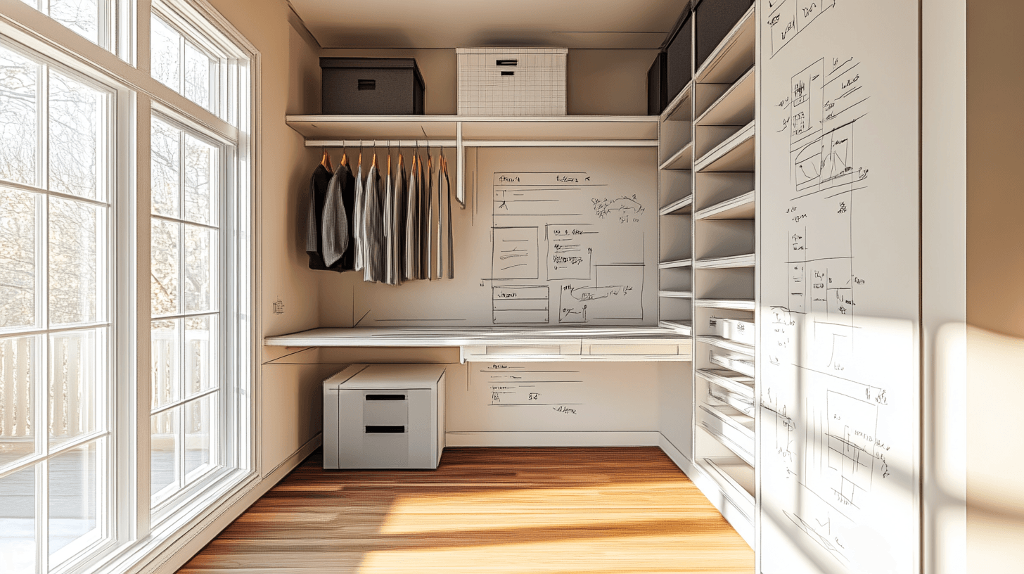 The right planning for your closet office