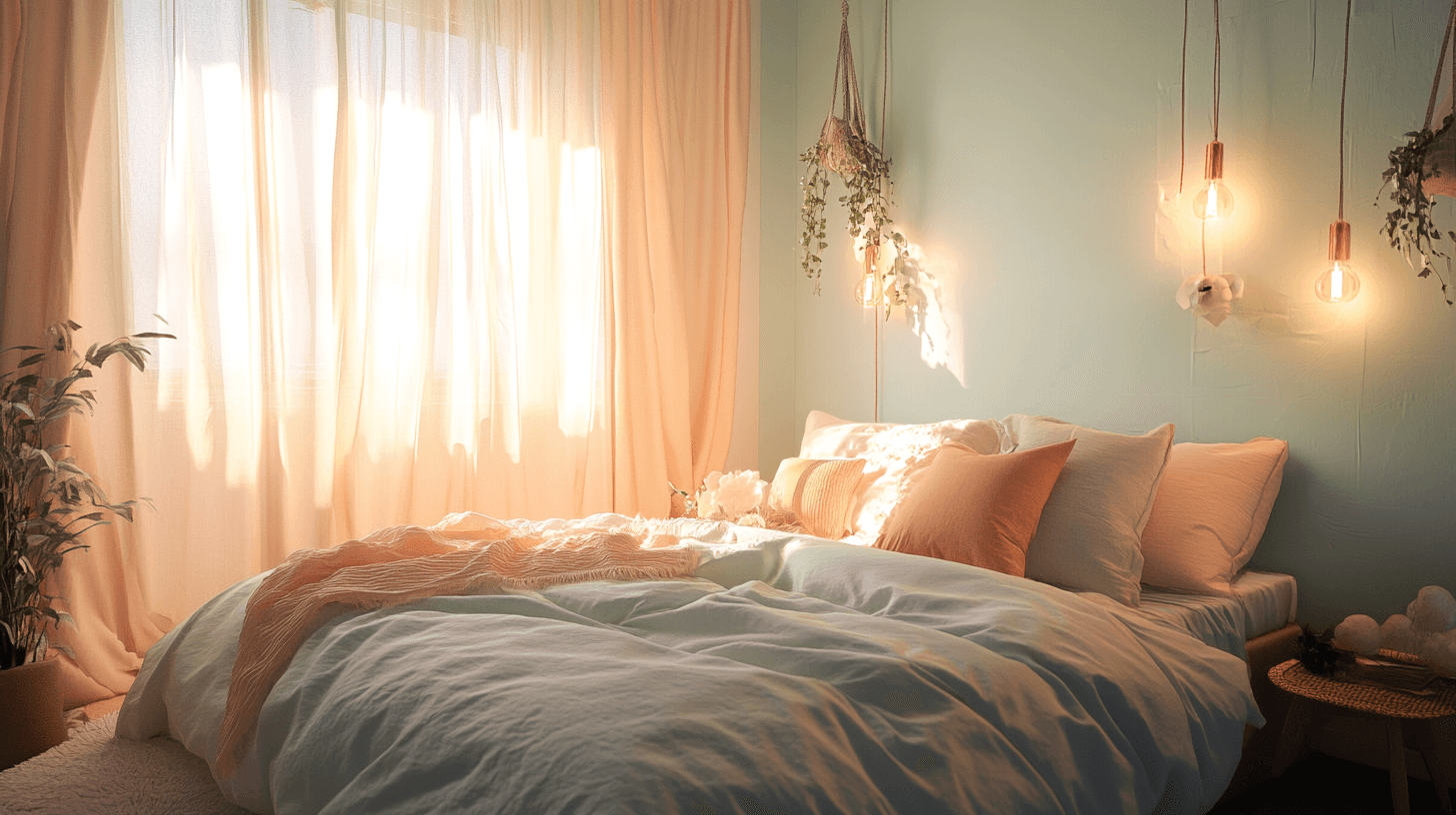 Pastel colors in the bedroom: Soft tones for more relaxation