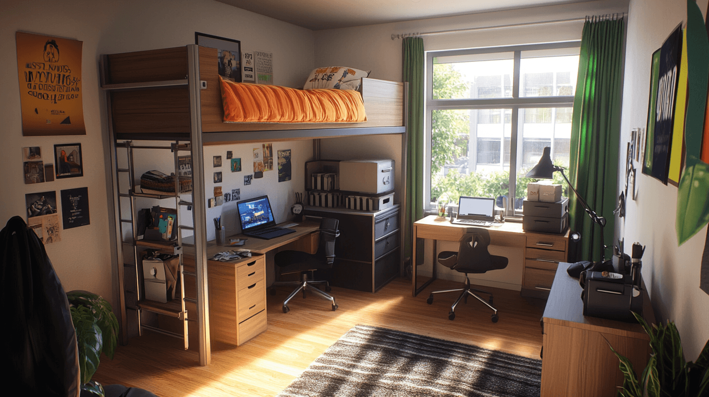Functional furniture for teenage rooms