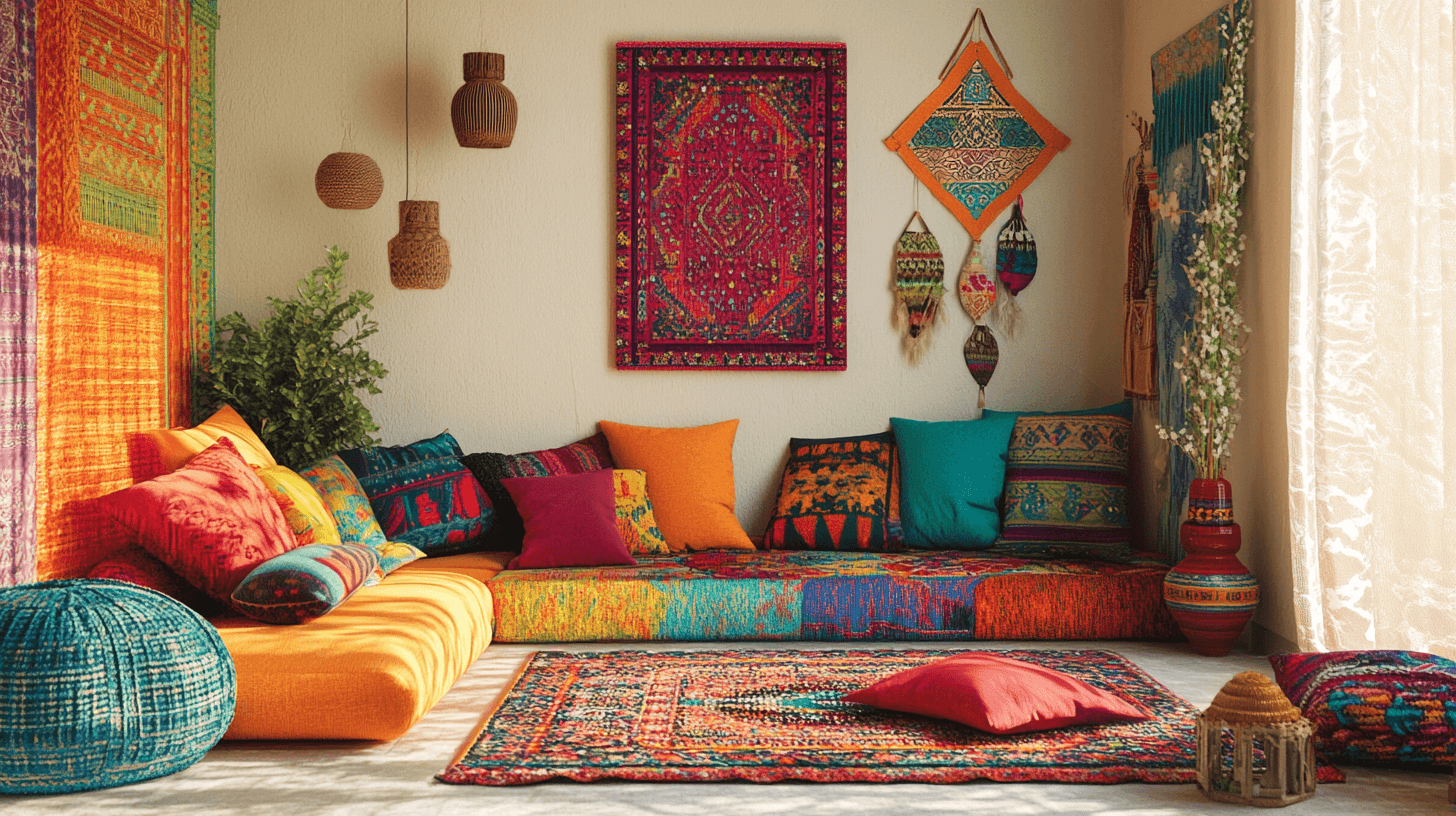 Decoration and accessories as splashes of color